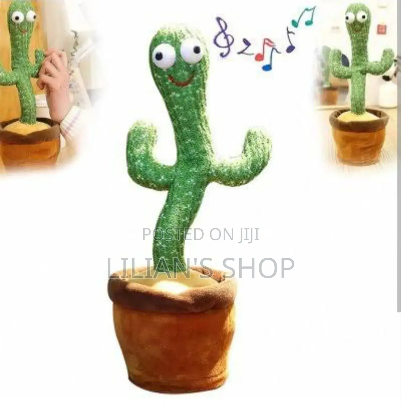 Adorable Dancing Cactus Toy Led Plant Talking Toy