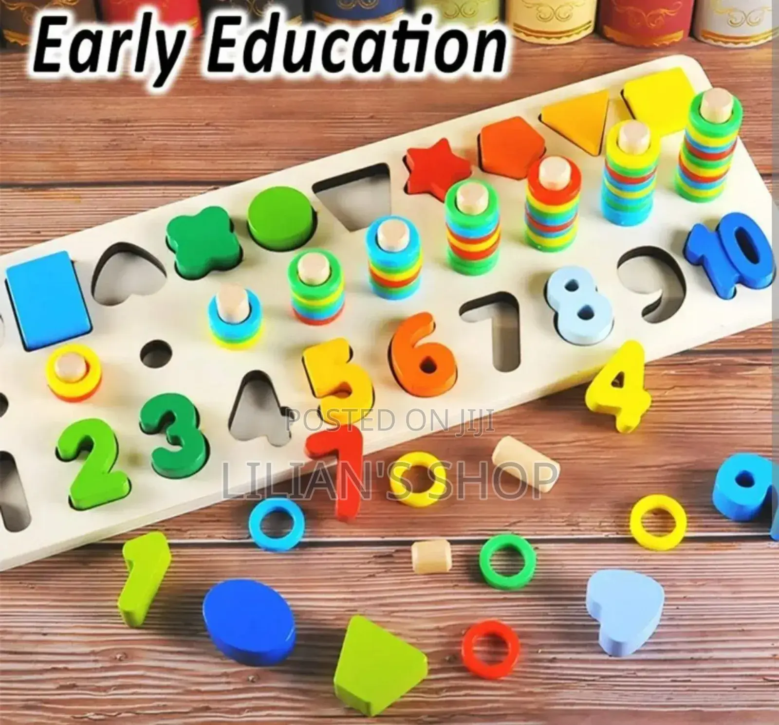 Kids Montessori Educational Wooden Math Toys for Children
