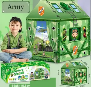 Children's Military Play Tent With 50 Balls