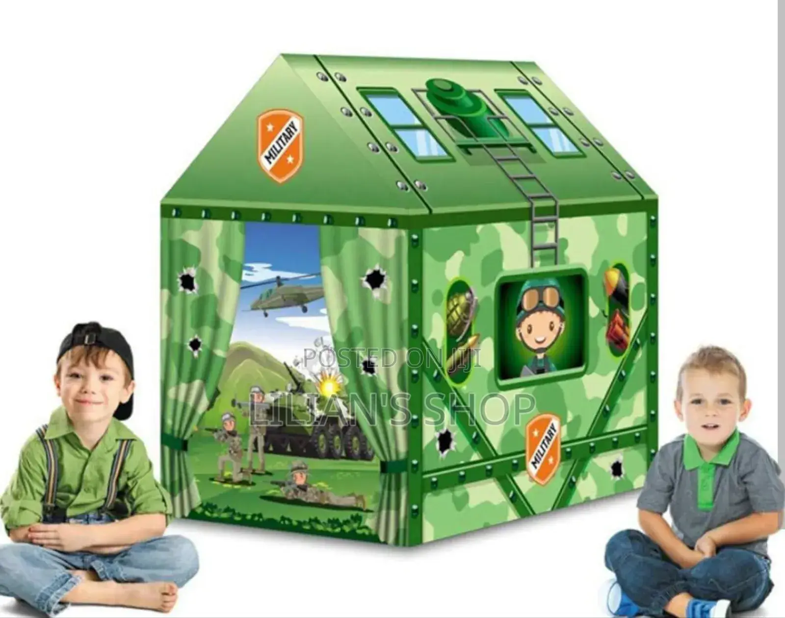 Children's Military Play Tent With 50 Balls