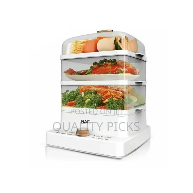 RAF 3 Level 12L Square Electric Food Cooking Steamer Pot