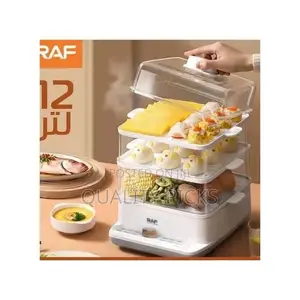 RAF 3 Level 12L Square Electric Food Cooking Steamer Pot