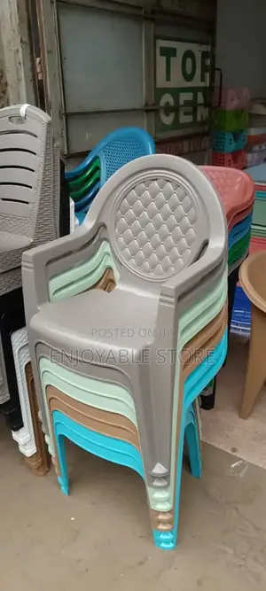 Brand New Gray Plastic Chairs