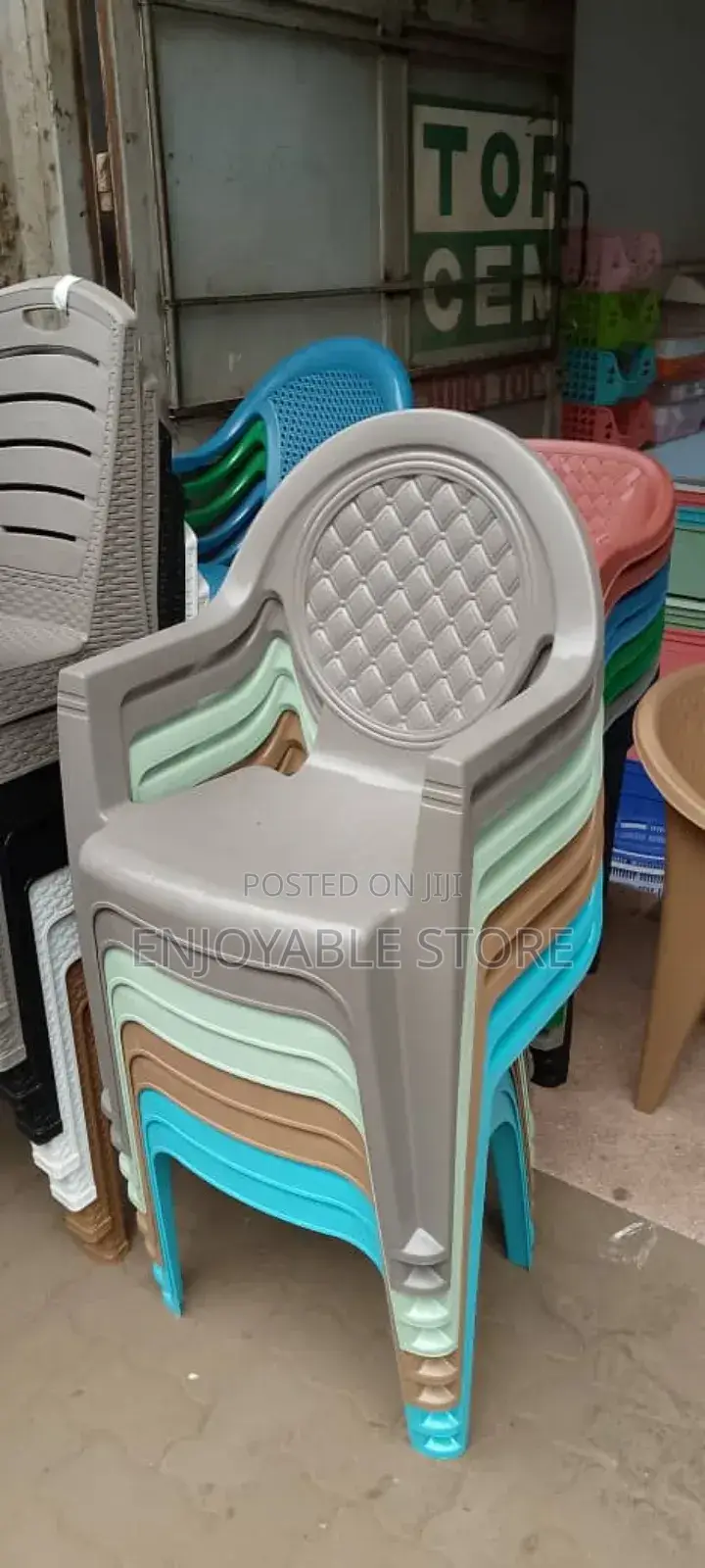 Brand New Gray Plastic Chairs