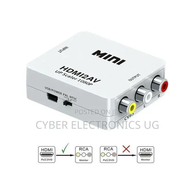 HDMI to AV/RCA/CVBS/Banana Convertor Adapter for HDTV TV