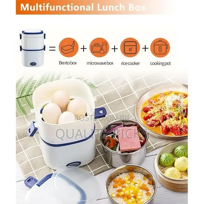 Electric Lunch Box Food Heater 1/2 Layers Heated Lunch Boxes