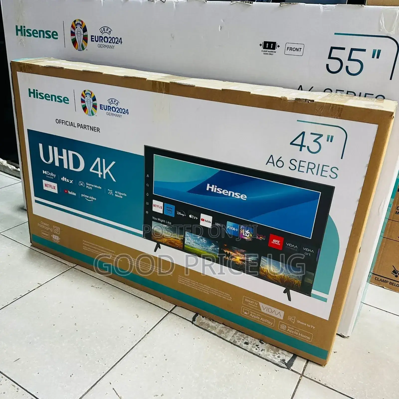 43 Hisense UHD Frameless TV