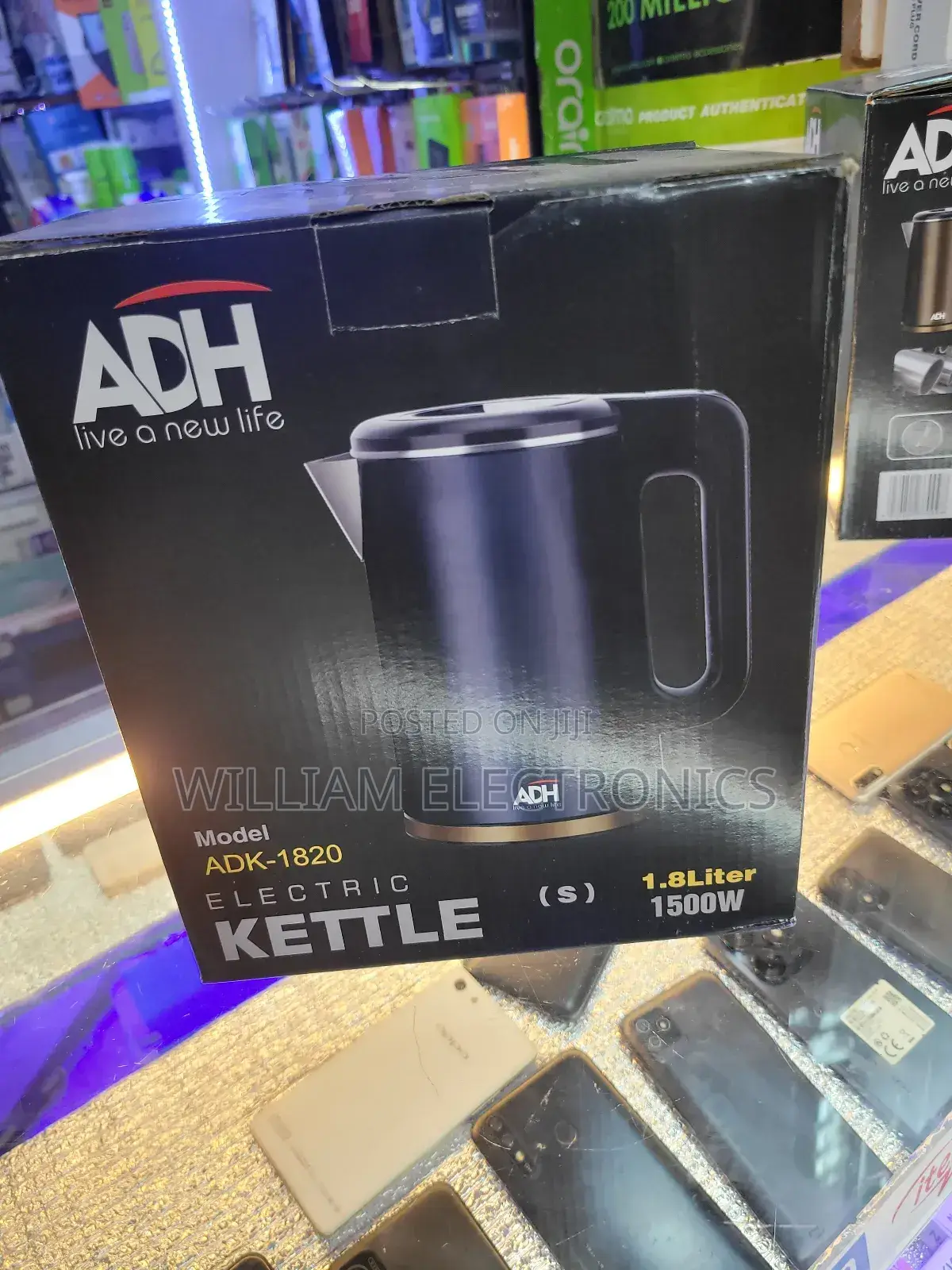 Electric 1500W ADH Electric Kettle/Stainless Kettle 1.8L