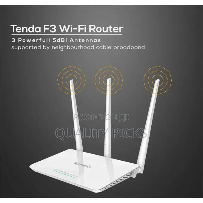 Tenda F3 300mbps Wi-Fi Router, Easy Setup, WPS Button