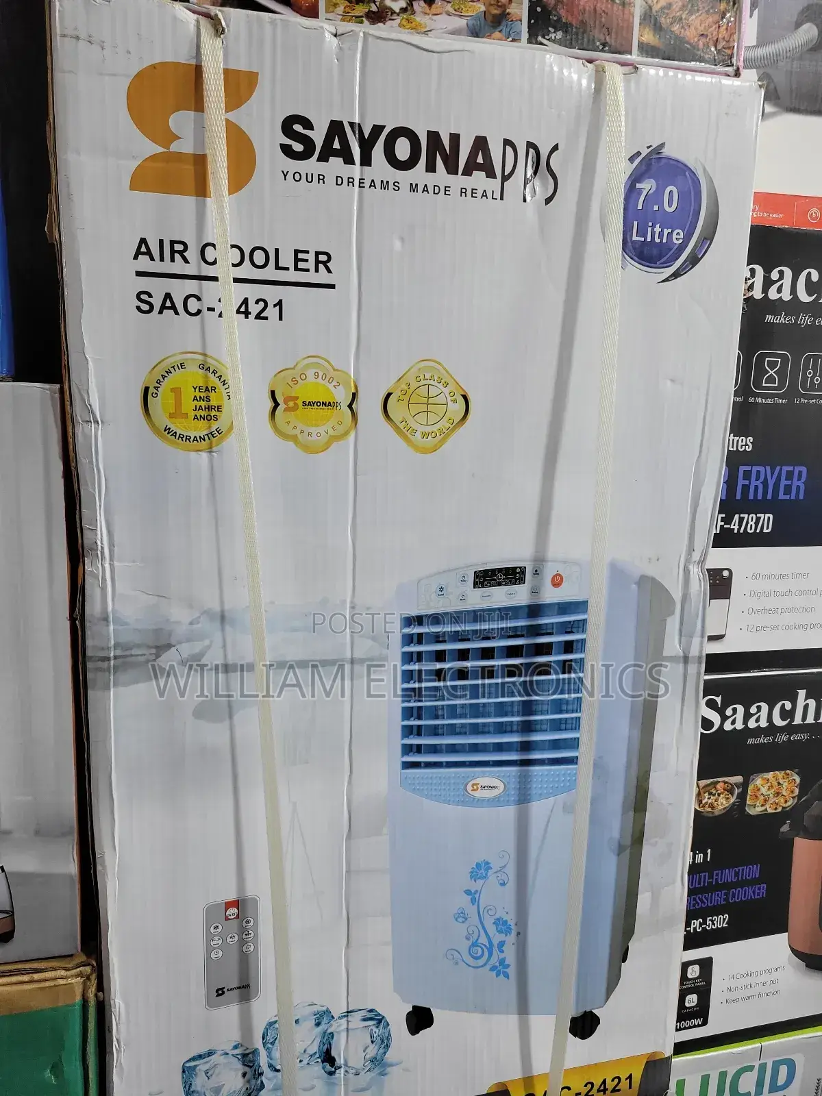 SAC-2421 7L Air Cooler/ Sayona 85W Air Cooler