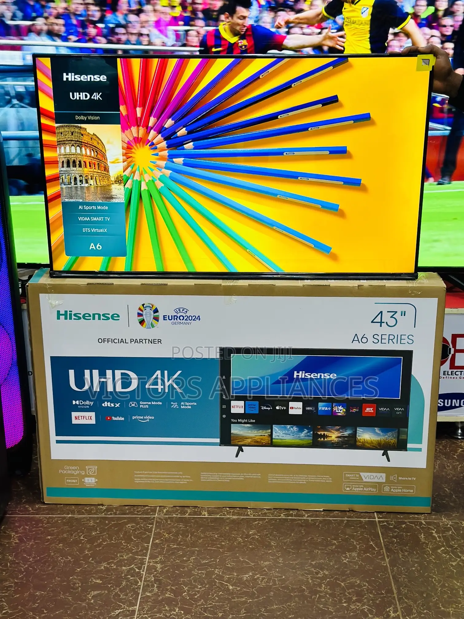 Hisense 43” A6 Series Uhd Smart Tv Euro2024 Model