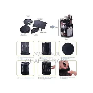 Rotating Adjustable Acrylic Cosmetic Jewelry Organizer