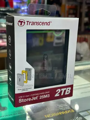 Transcends Storejet 25m3 External Hard Drive 2tb