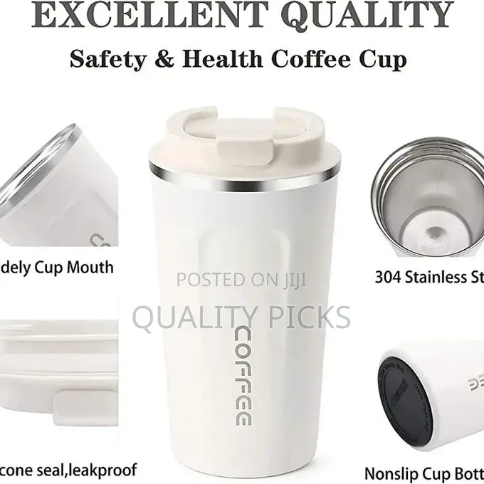 Steel Vacuum Insulated Coffee Cup Double Car Travel Mug