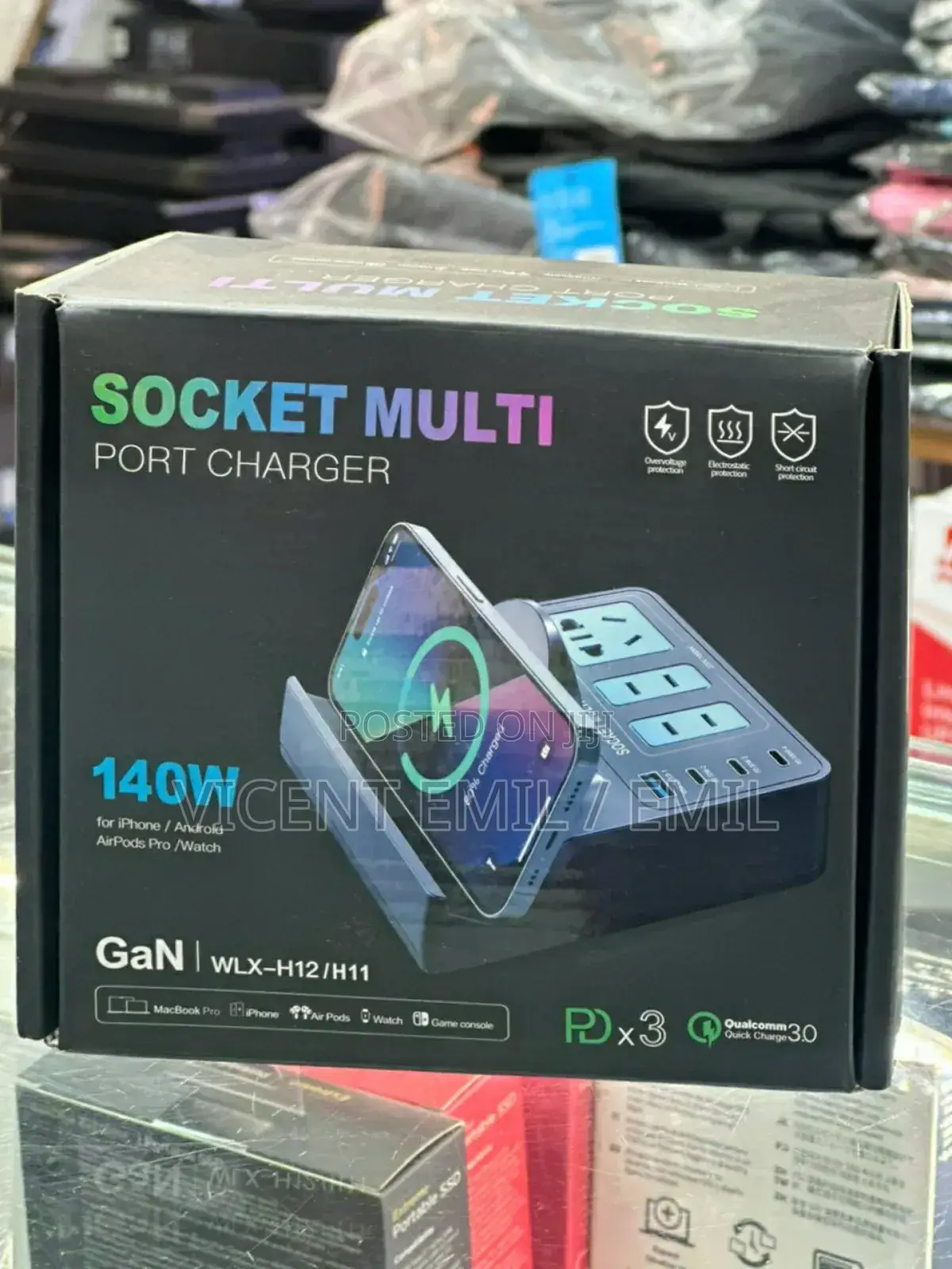 Muti Port Charger Plus Wireless Charging 140W