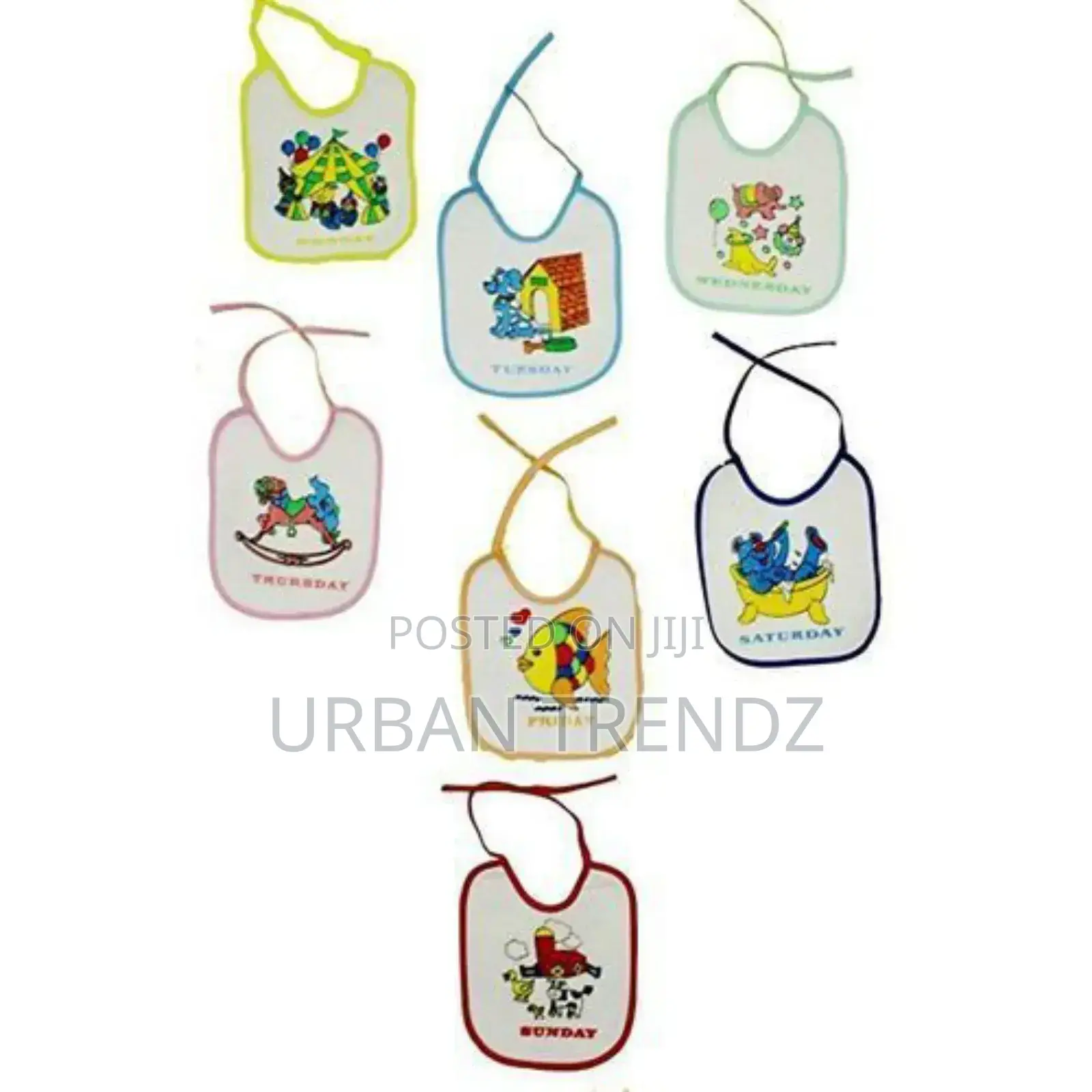 Baby 7 Pack Baby Bibs, Waterproof, Washable,
