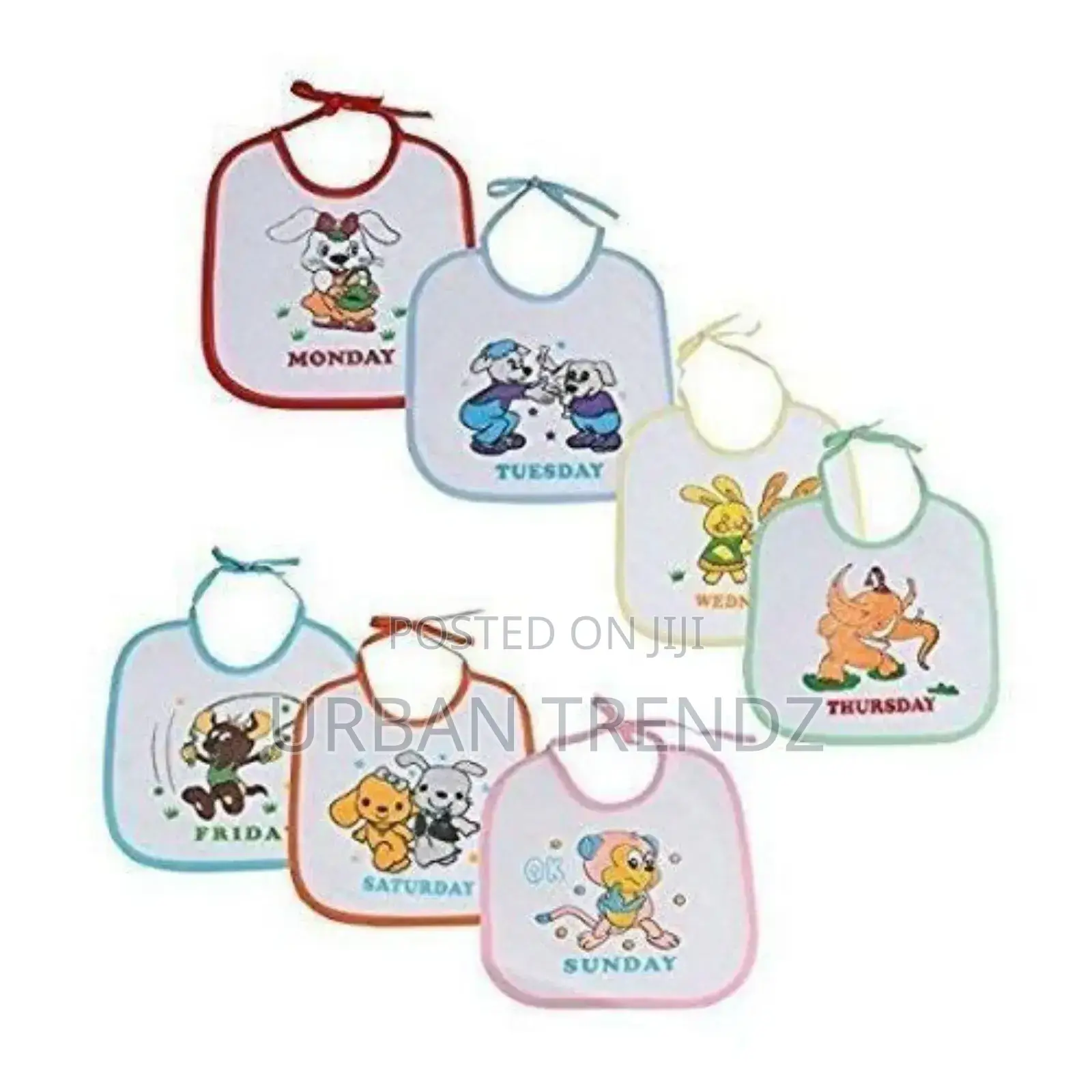 Baby 7 Pack Baby Bibs, Waterproof, Washable,