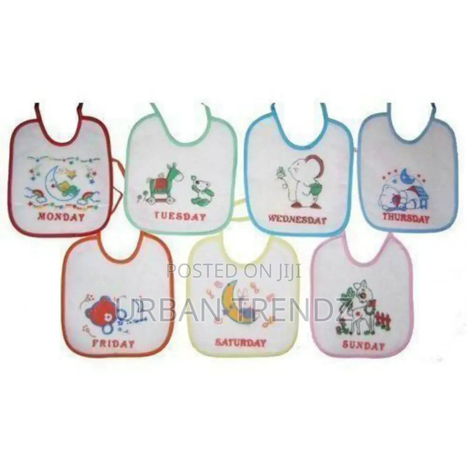Baby 7 Pack Baby Bibs, Waterproof, Washable,