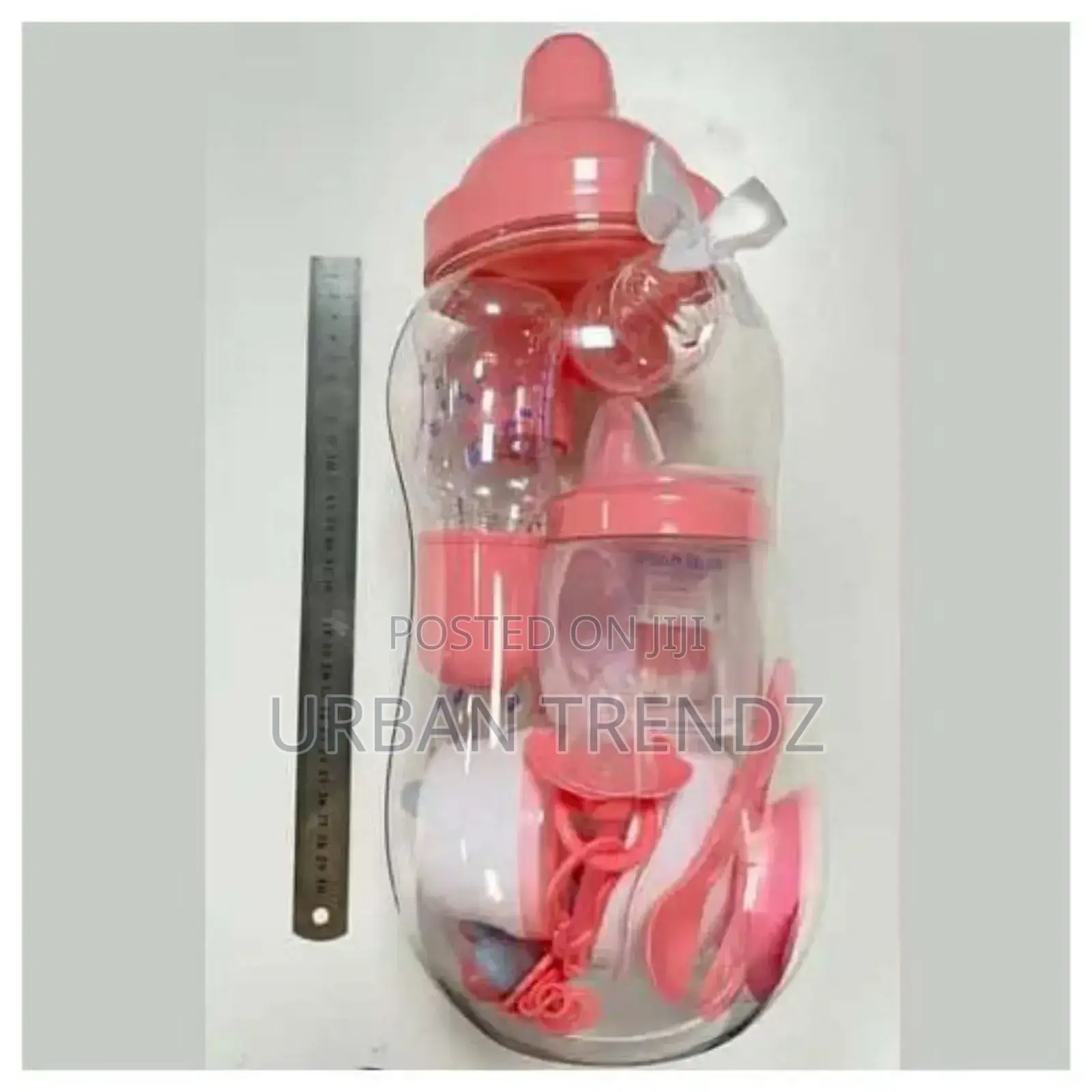 Baby Bottle Bank - Pink