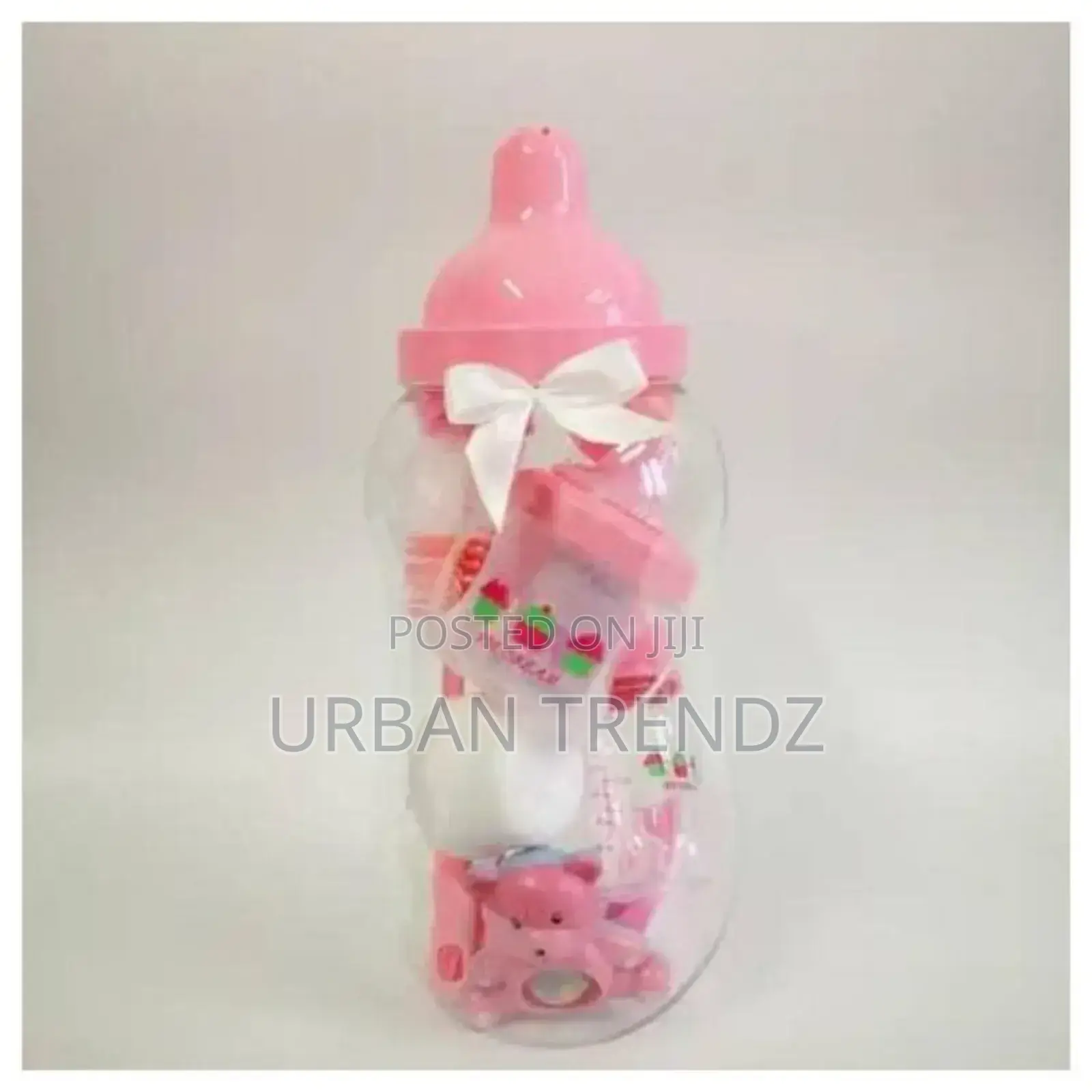 Baby Bottle Bank - Pink