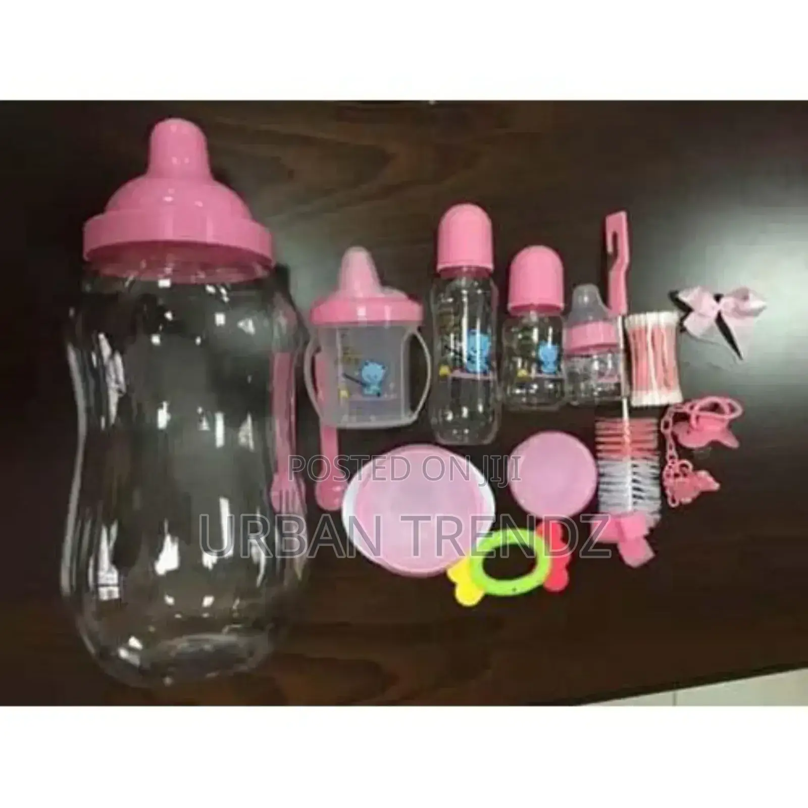 Baby Bottle Bank - Pink