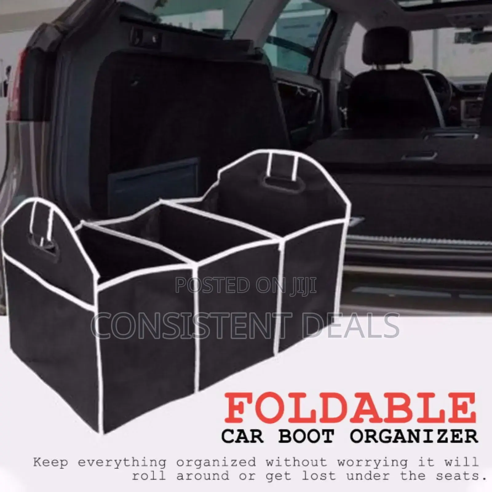 Foldable Car Boot Organizer