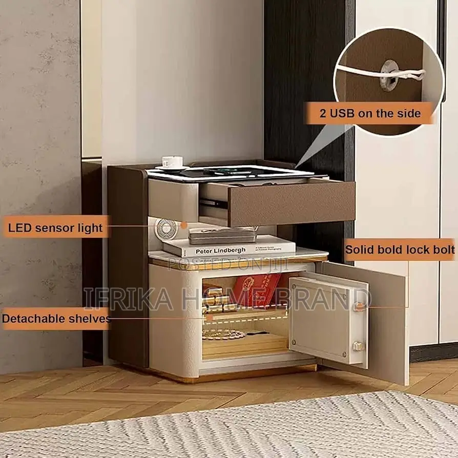 Wireless Safe Smart Bedsidetable