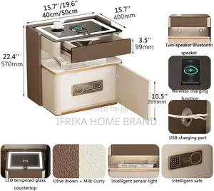 Wireless Safe Smart Bedsidetable
