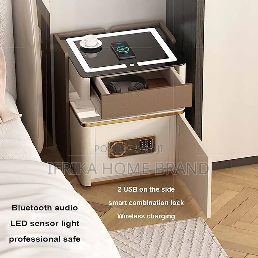 Wireless Safe Smart Bedsidetable