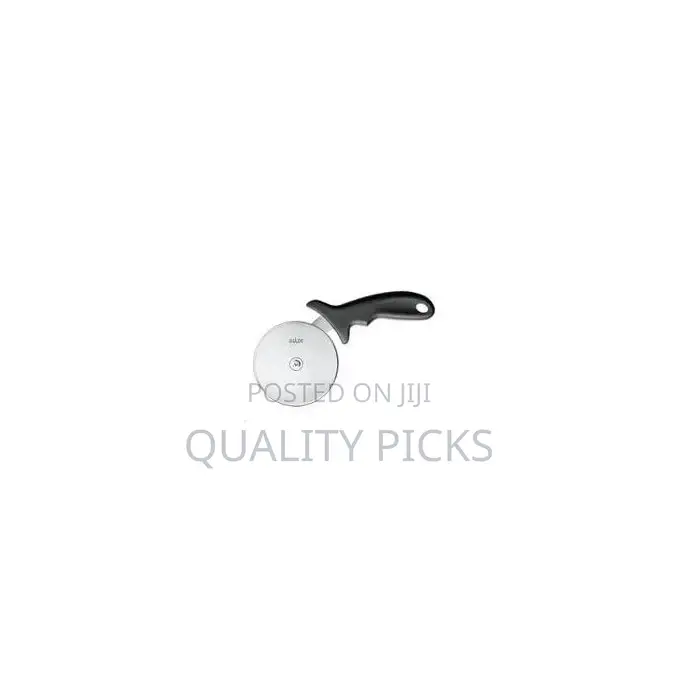 Stainless Steel Pizza Cutter Wheel With Handle- Black