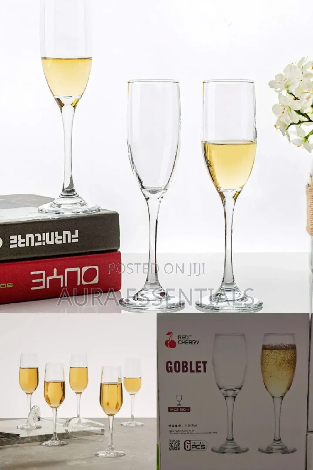 6 Piece Lexington Flute Champagne Set