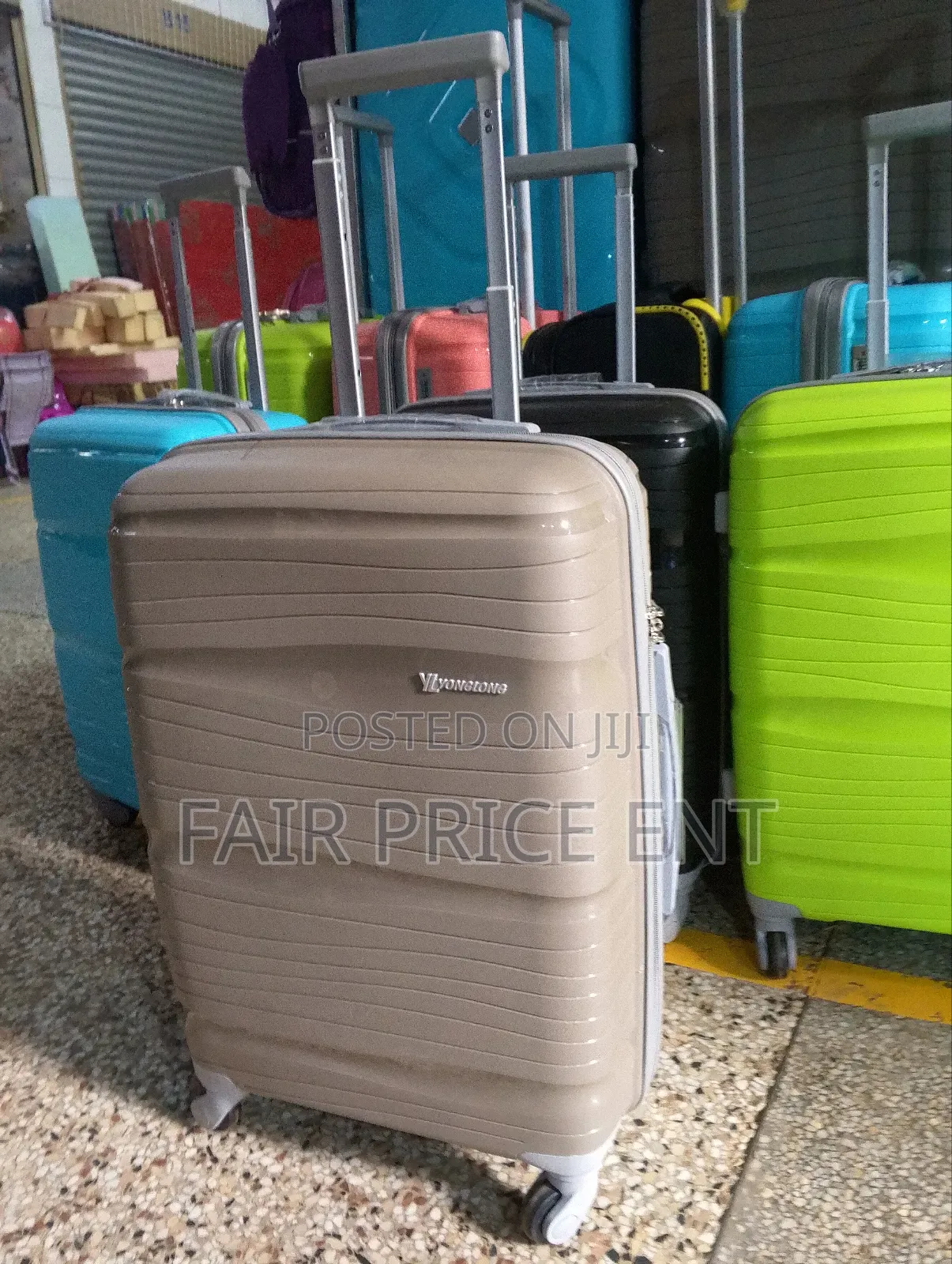 Pure Rubber Plastic Suitcases. Small. ( Gray)