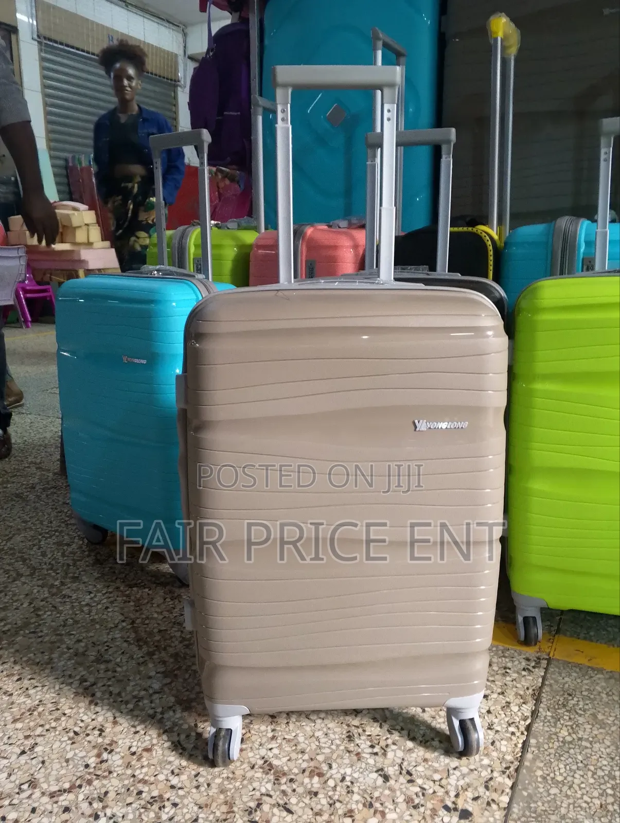 Pure Rubber Plastic Suitcases. Small. ( Gray)