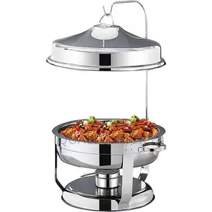 6 Qt Round Chafing Dish With Hanger Chafer Set