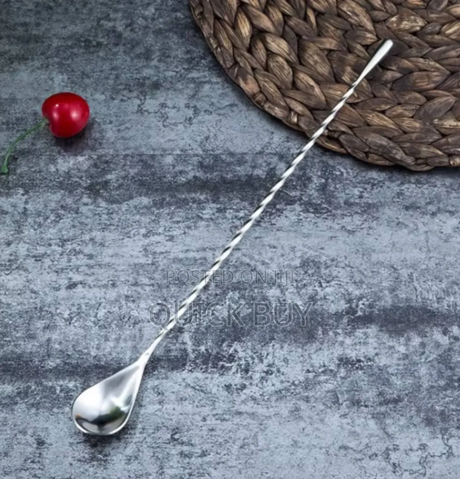 Exquisite Unique Twisted Mixing Spoon Stainless Stir Bar
