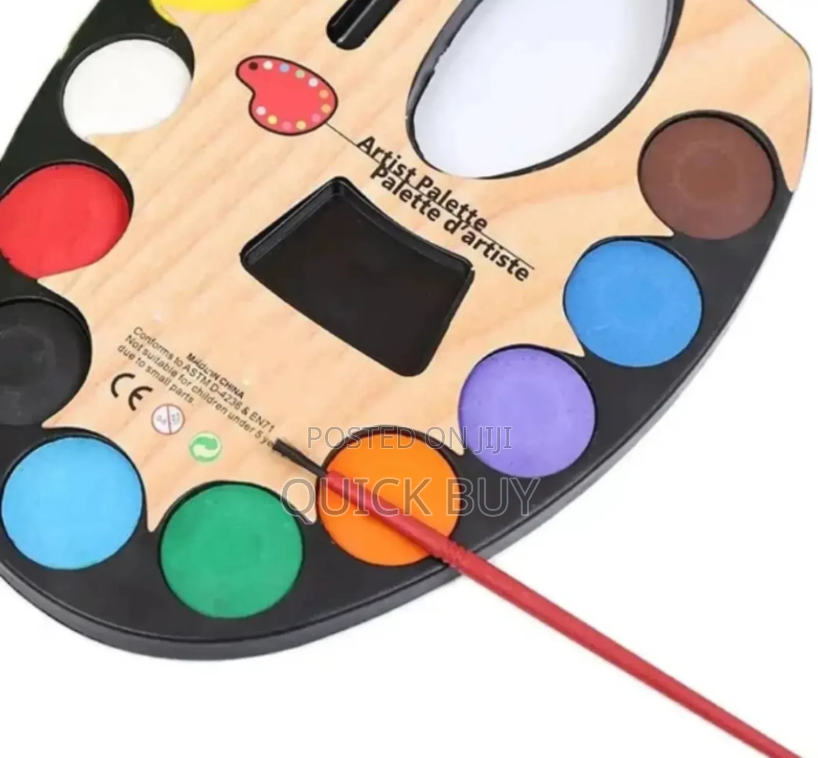 Glamorous Wooden Pallet Sketch Painting Watercolor Set