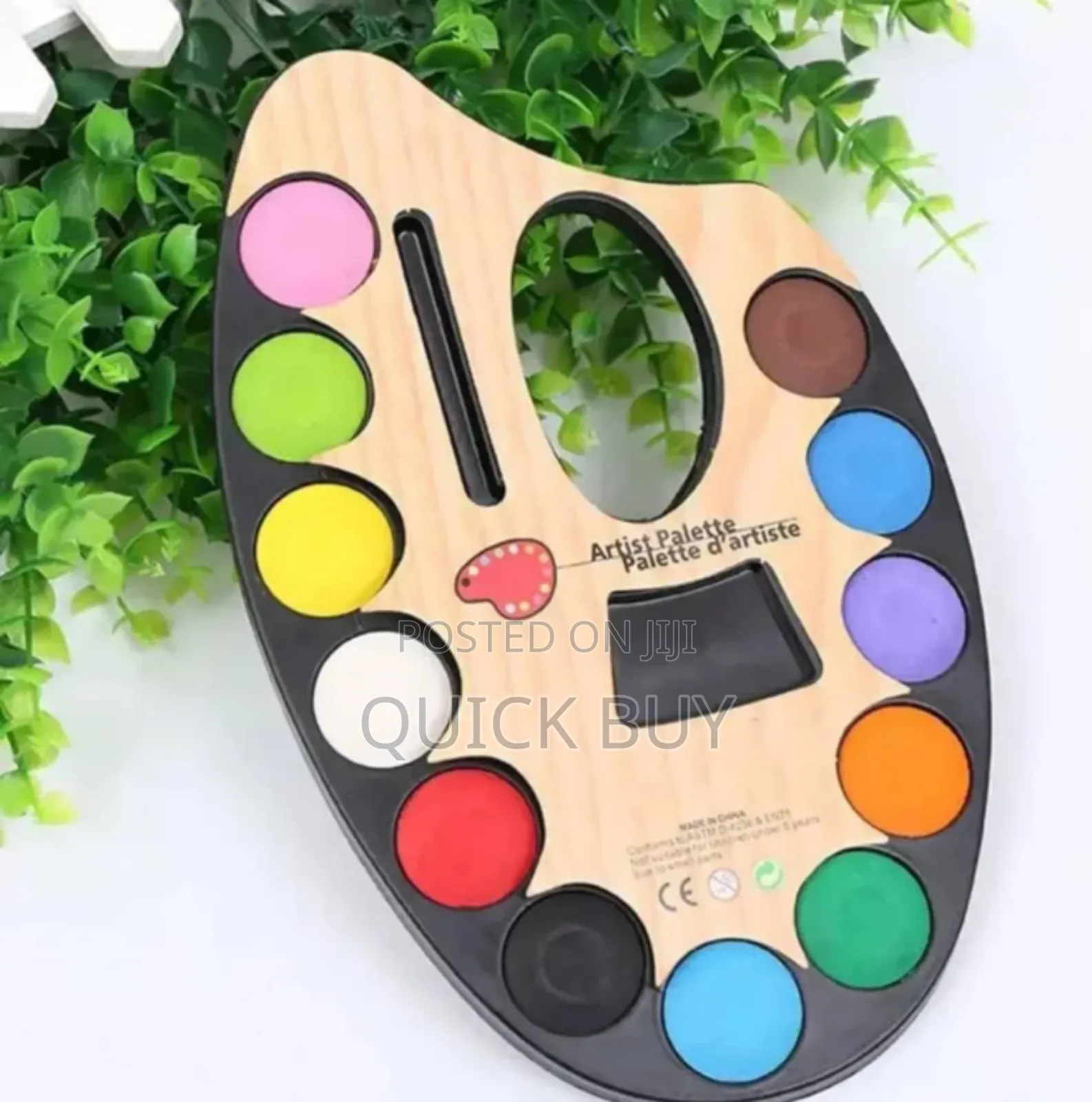 Glamorous Wooden Pallet Sketch Painting Watercolor Set