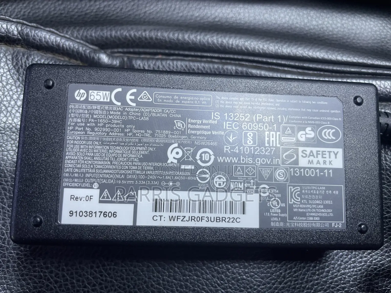 Original 65W Hp Big Pin Charger