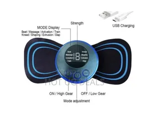 Wireless Portable Neck Body Massager With 8 Modes - Black