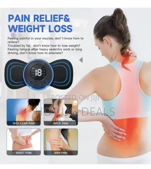 Wireless Portable Neck Body Massager With 8 Modes - Black