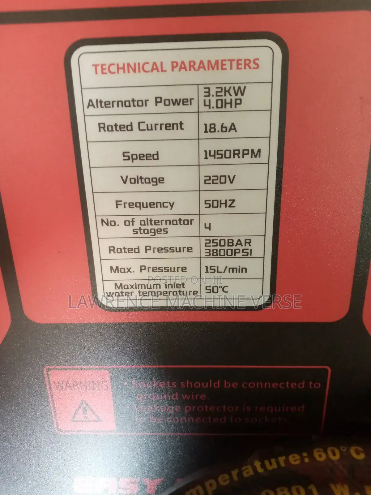 Electric Jet Washer 3600PSI