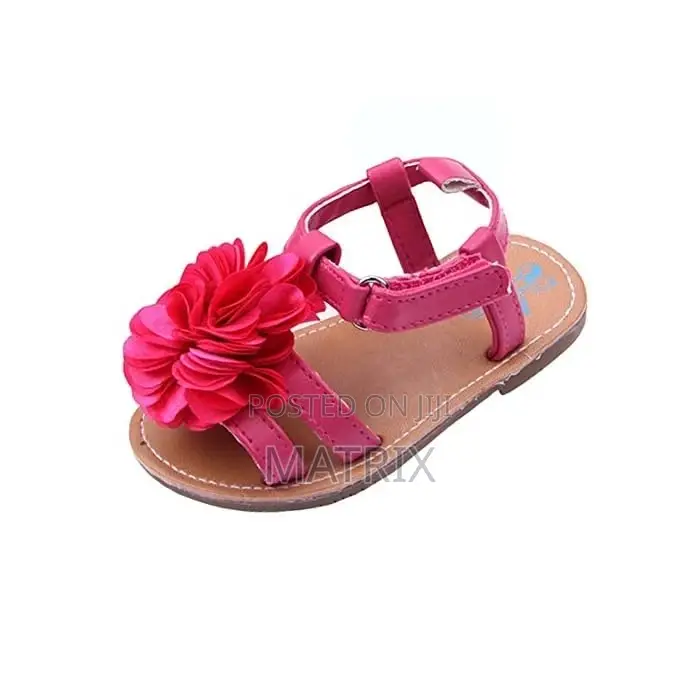Baby Girls Sandals Anti-Slip Rubber Sole Summer Flowers Shoe