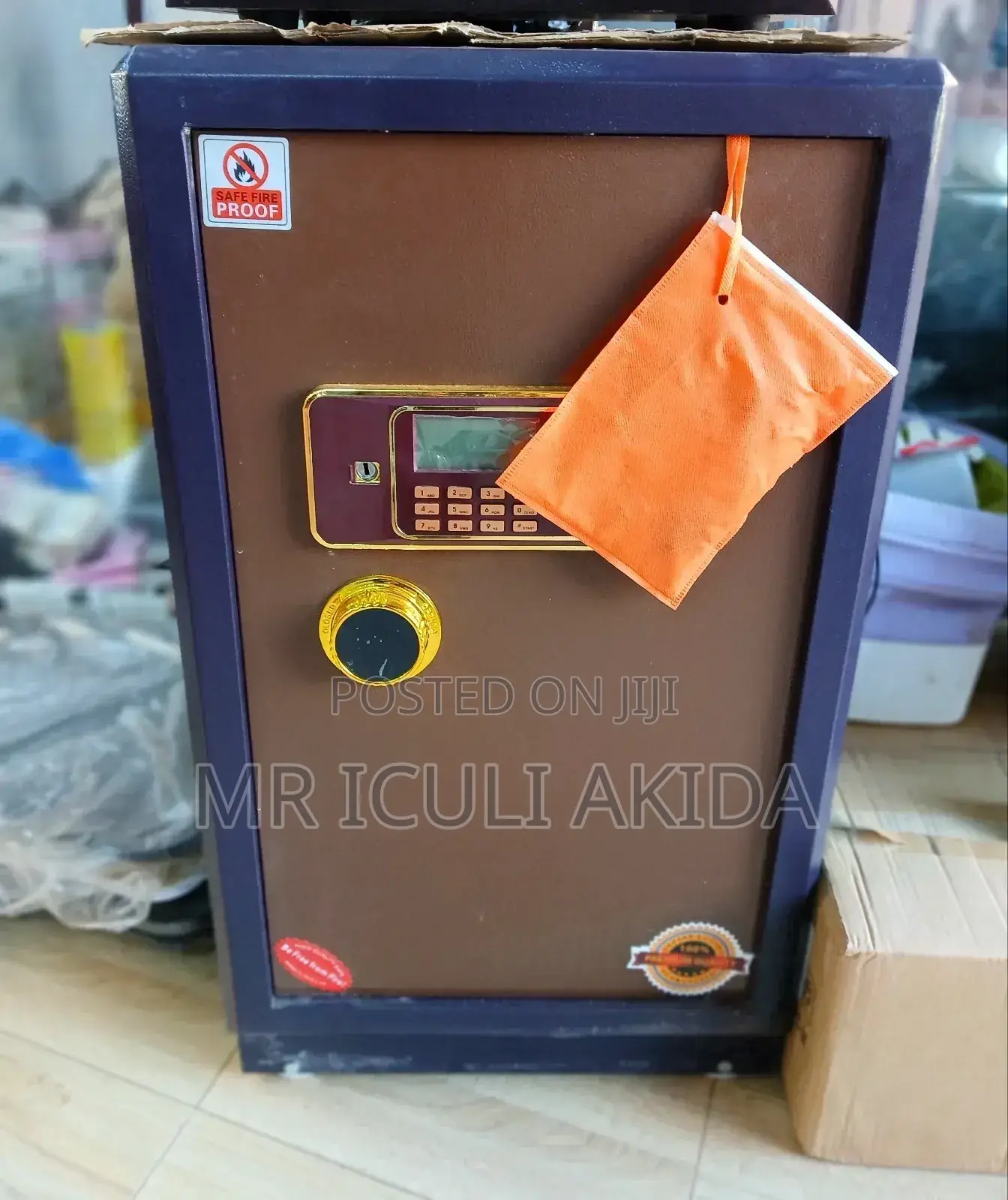 Giant Home/Hotel Fireproof Dual Lock Passcode & Key Safe