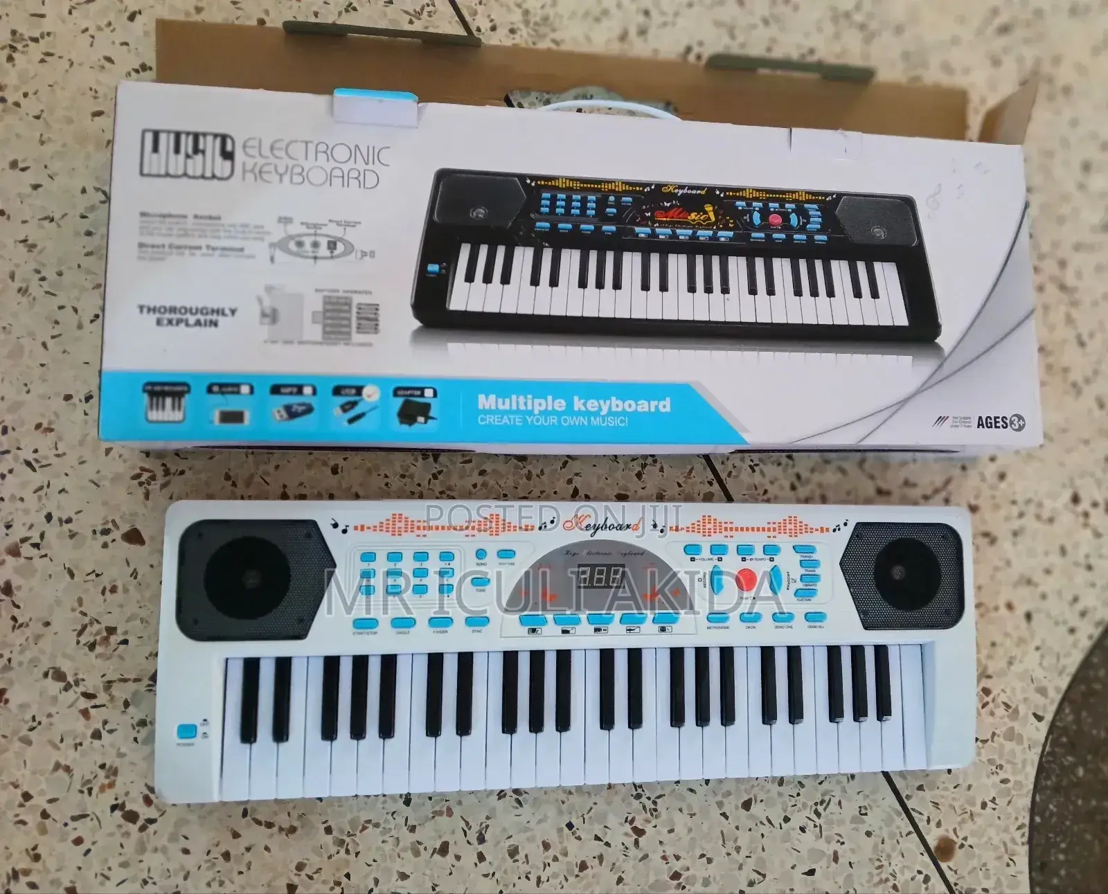 49keys Kids Electronic Keyboard With Microphone
