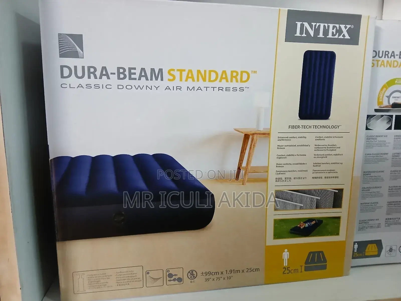 3x6 Intex Inflatable Pressure Mattress With It's Pump