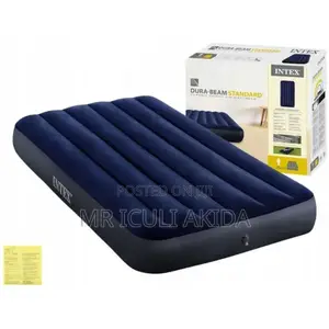 5x6 Intex Soft Travel Inflatable Pressure Mattress With Pump