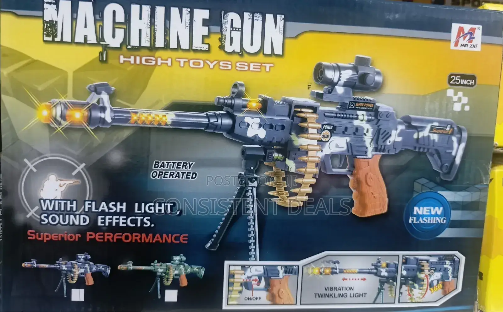 Kids Firing Toy Machine Gun