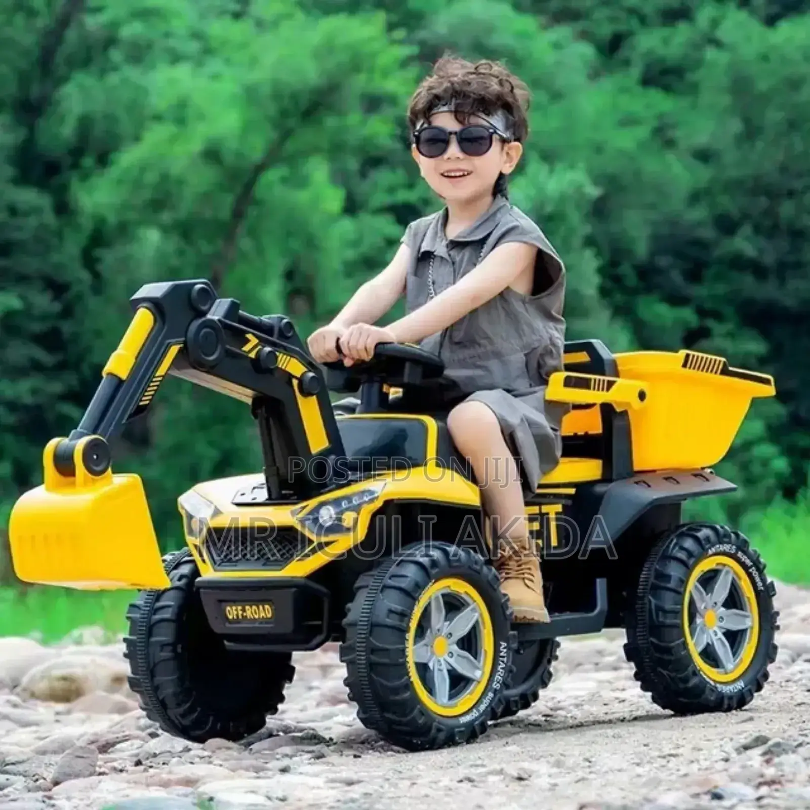 Kids Electric Rechargeable Super Large Excavator Car