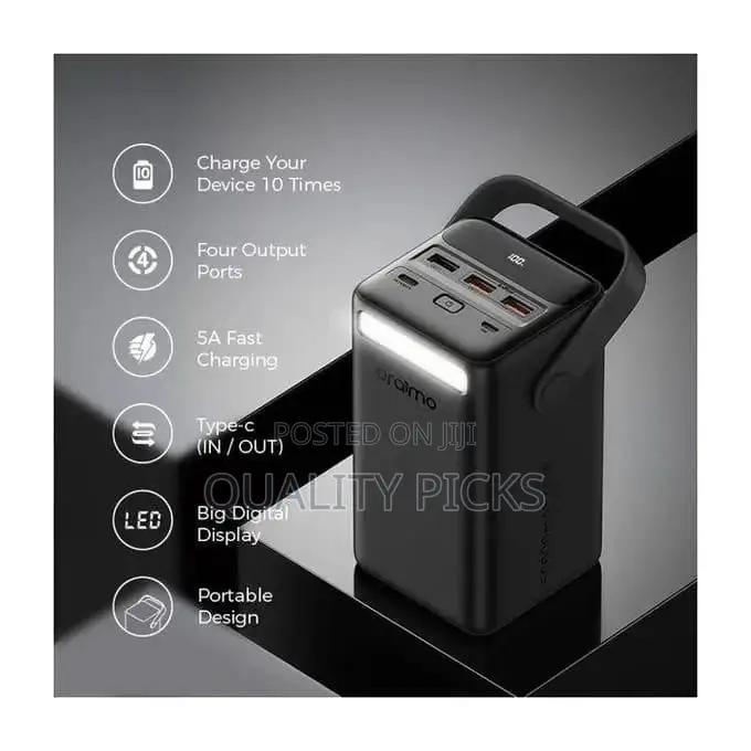 Oraimo Powerbox 500 50000mah 22.5W Power Bank- Black