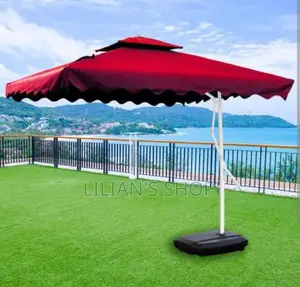 Patio Umbrella Parasol Umbrella With Rectangular Base
